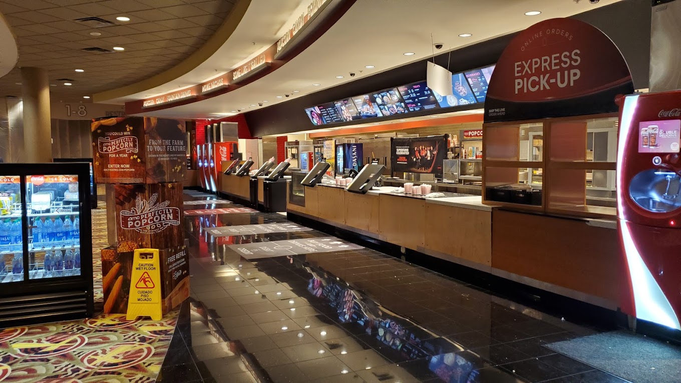 Lobby at the AMC Southcenter 16.